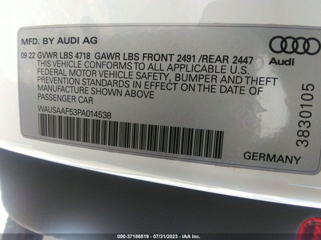 2023 Audi A5, VIN: WAUSAAF53PA014538