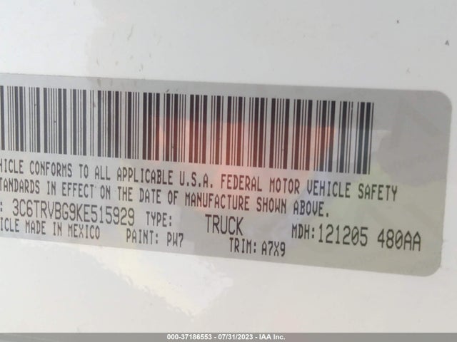 RAM Promaster 1500 2019 3C6TRVBG9KE515929 Image 41
