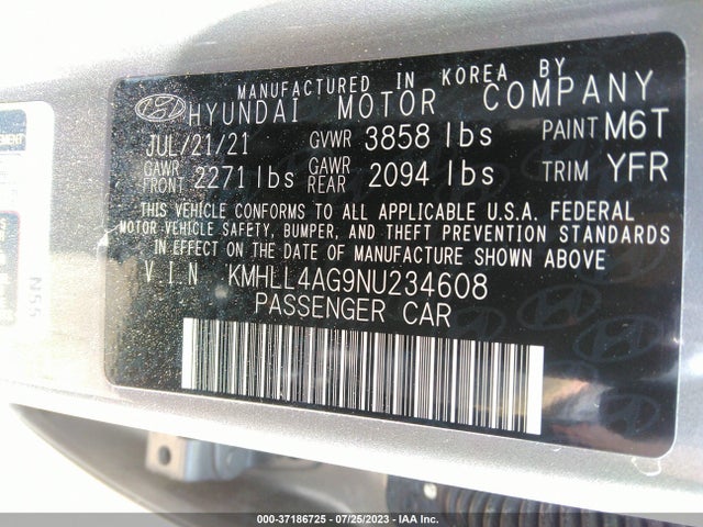 Hyundai ELANTRA SE 2022 KMHLL4AG9NU234608 Image 9