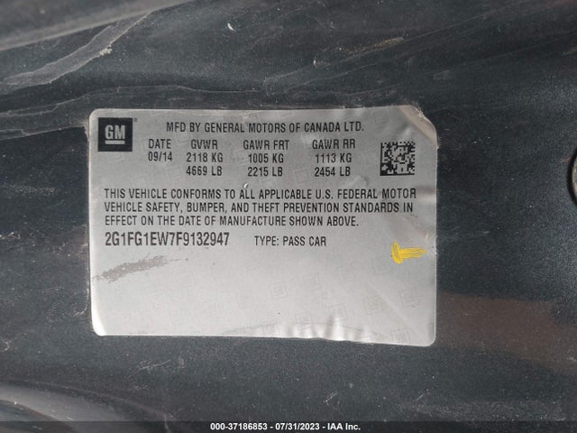 Chevrolet CAMARO SS 2015 2G1FG1EW7F9132947 Image 9