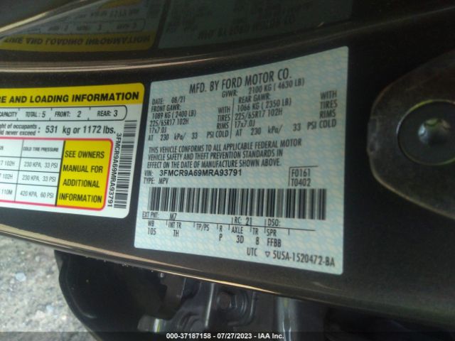 3FMCR9A69MRA93791 Ford Bronco Sport Base