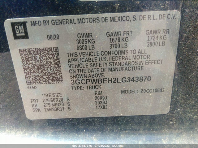 Chevrolet Silverado 1500 Custom 2020 3GCPWBEH2LG343870 Image 9