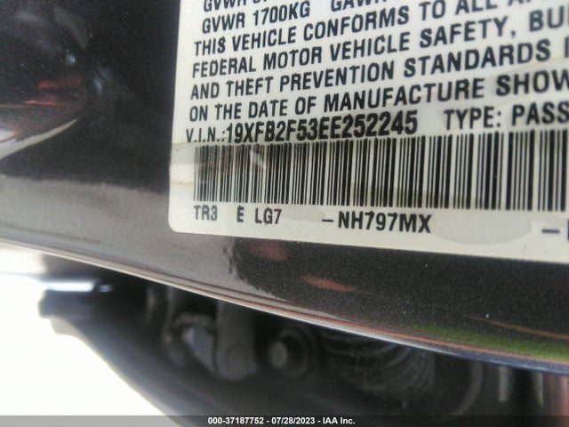 Honda Civic Sedan Lx 2014 19XFB2F53EE252245 Image 15