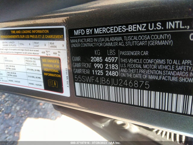 Mercedes-Benz C-class C 300 2018 55SWF4JB6JU246875 Image 14