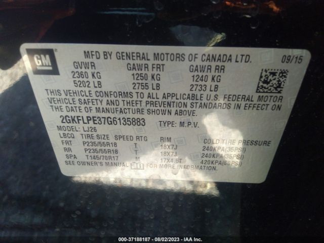 2GKFLPE37G6135883 GMC Terrain Slt