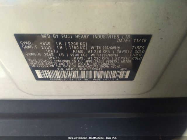 4S4BSENC4H3302643 Subaru Outback Limited
