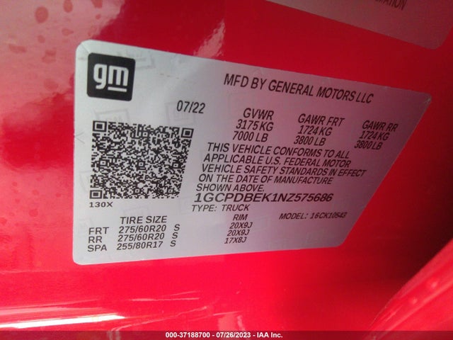 Chevrolet Silverado 1500 Custom 2022 1GCPDBEK1NZ575686 Image 9