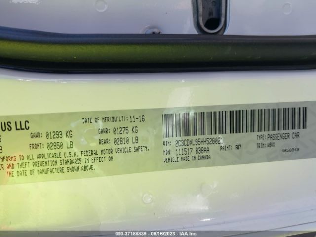 2C3CDXL95HH528021 Dodge Charger Srt Hellcat