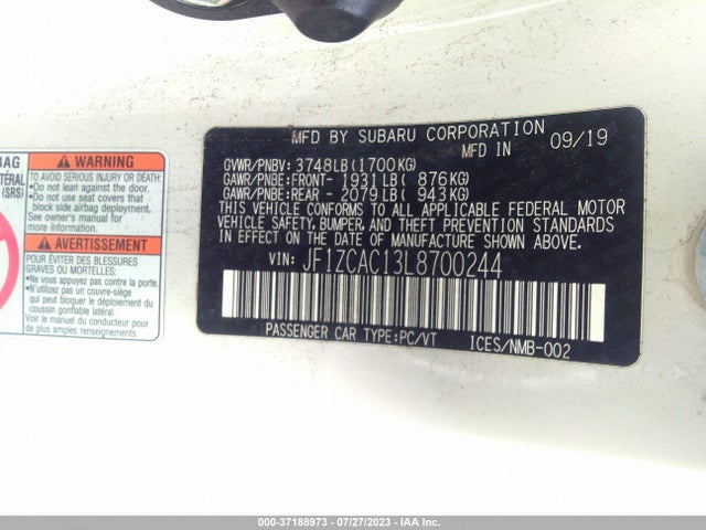 2020 Subaru BRZ, VIN: JF1ZCAC13L8700244