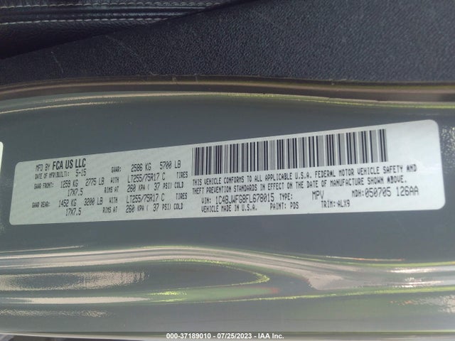 1C4BJWFG8FL678015 Jeep Wrangler Unlimited Rubicon