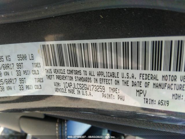 1C4PJLCS2GW173259 Jeep Cherokee Latitude