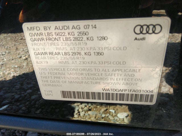 WA1DGAFP1FA031004 Audi Q5 Premium Plus