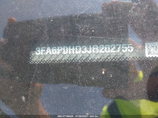3FA6P0HD3JR202755 Ford FUSION SE