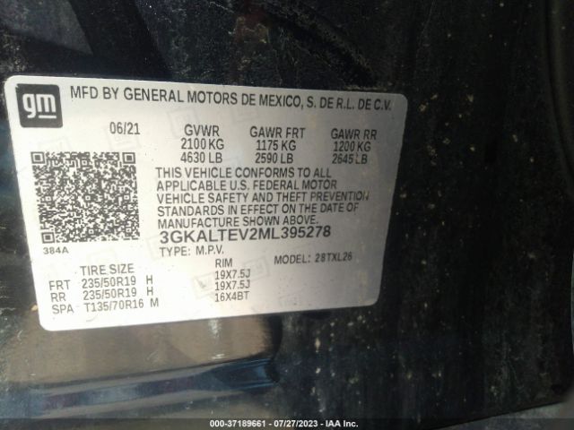 3GKALTEV2ML395278 GMC Terrain Sle