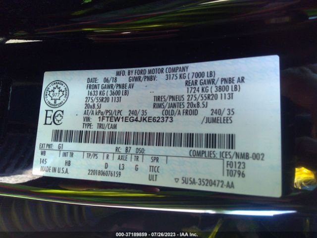 1FTEW1EG4JKE62373 Ford F-150 Xl/xlt/lariat