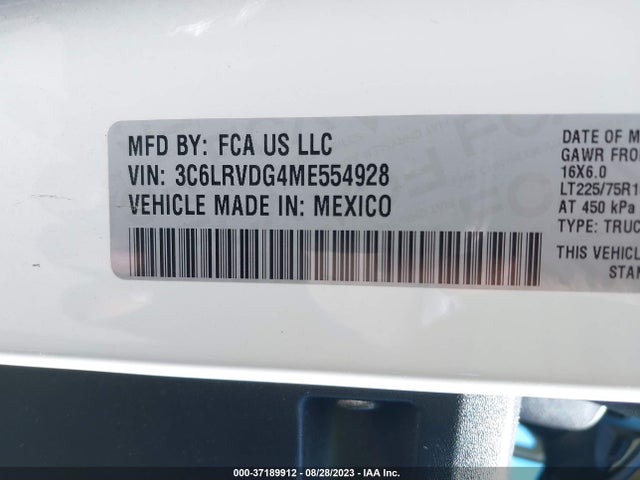 RAM Promaster Cargo Van 2021 3C6LRVDG4ME554928 Image 16
