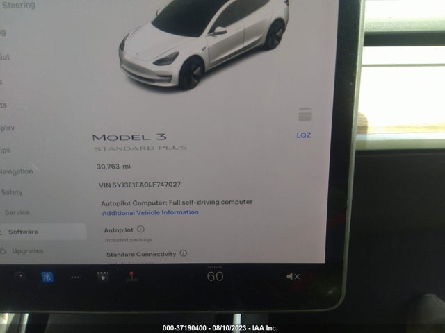 2020 Tesla 3, VIN: 5YJ3E1EA0LF747027