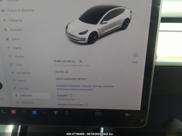 2020 Tesla 3, VIN: 5YJ3E1EA0LF747027