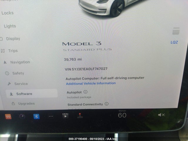 2020 Tesla 3, VIN: 5YJ3E1EA0LF747027