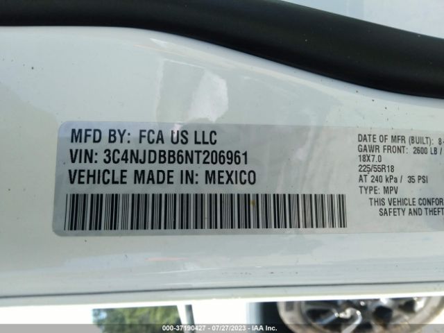 3C4NJDBB6NT206961 Jeep Compass Altitude