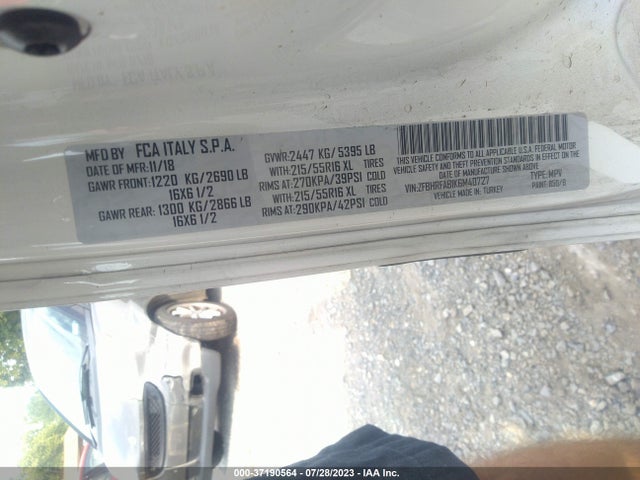 ZFBHRFAB1K6M40727 RAM Promaster City Tradesman