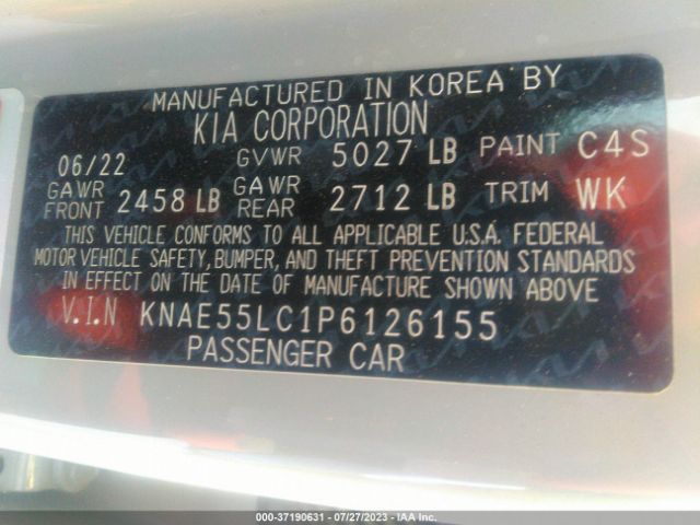 KNAE55LC1P6126155 KIA Stinger Gt2