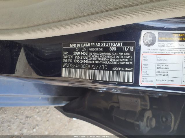 WDDGF4HB0EA927730 Mercedes-Benz C-class C 250