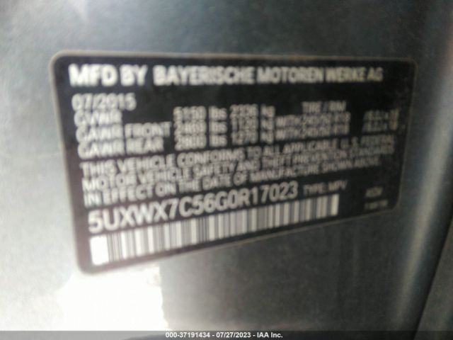 5UXWX7C56G0R17023 BMW X3 Xdrive35i