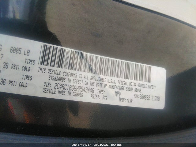 2C4RC1BG6HR543448 Chrysler Pacifica Touring-l