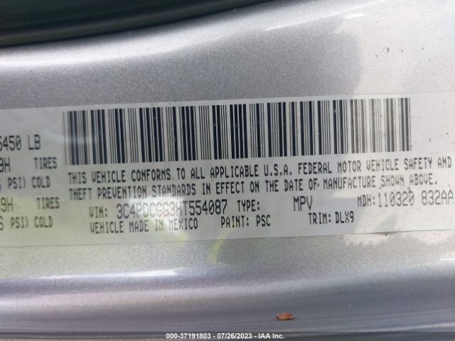 3C4PDCGG3HT554087 Dodge Journey Crossroad Plus