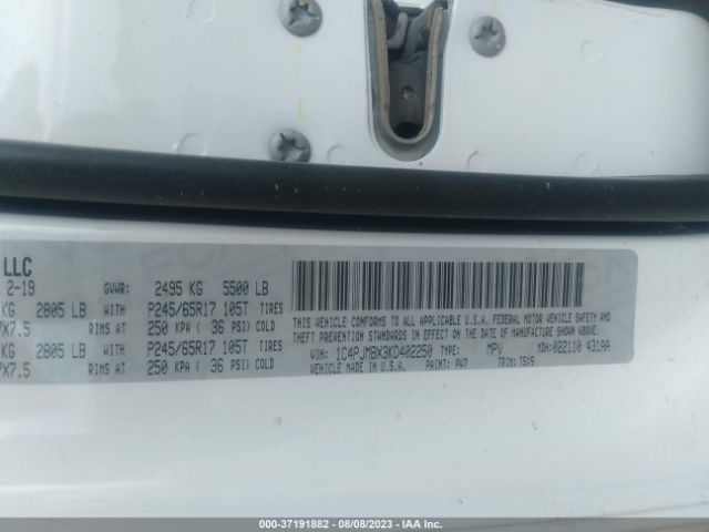 1C4PJMBX3KD402250 Jeep Cherokee Trailhawk