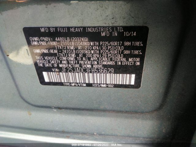 JF2SJADC3FH536629 Subaru Forester 2.5i Premium