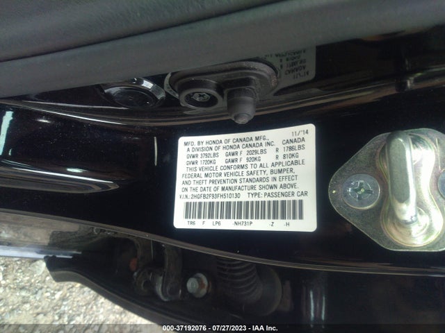 Honda Civic Sedan Ex-l 2015 2HGFB2F93FH510130 Image 8