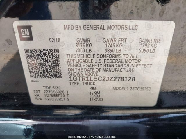 1GTR1LEC2JZ278128 GMC SIERRA 1500