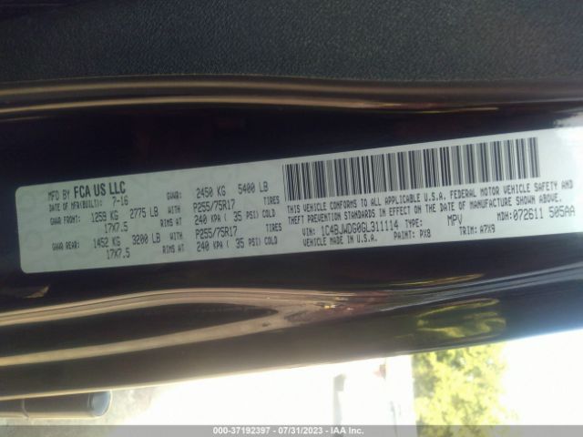 1C4BJWDG0GL311114 Jeep Wrangler Unlimited Sport