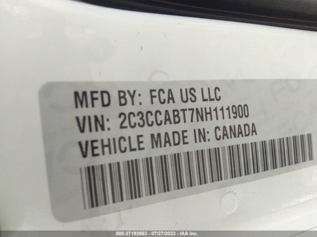 2C3CCABT7NH111900 Chrysler 300 300s