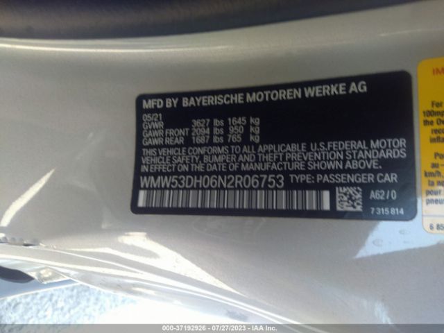 WMW53DH06N2R06753 Mini Hardtop 2 Door Cooper S