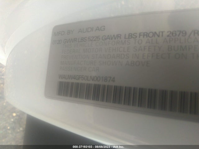 2020 Audi S5, VIN: WAUW4GF50LN001874