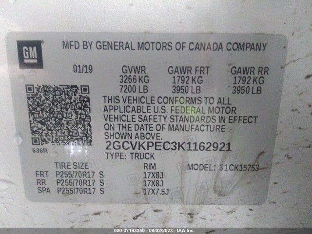 Chevrolet Silverado 1500 Ld Lt 2019 2GCVKPEC3K1162921 Image 9