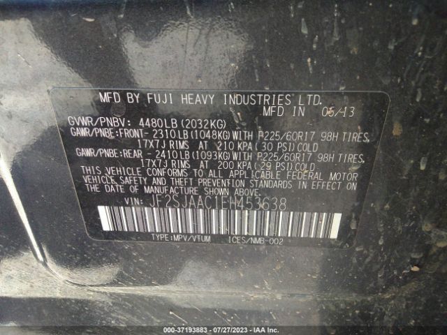 JF2SJAAC1EH453638 Subaru Forester 2.5i