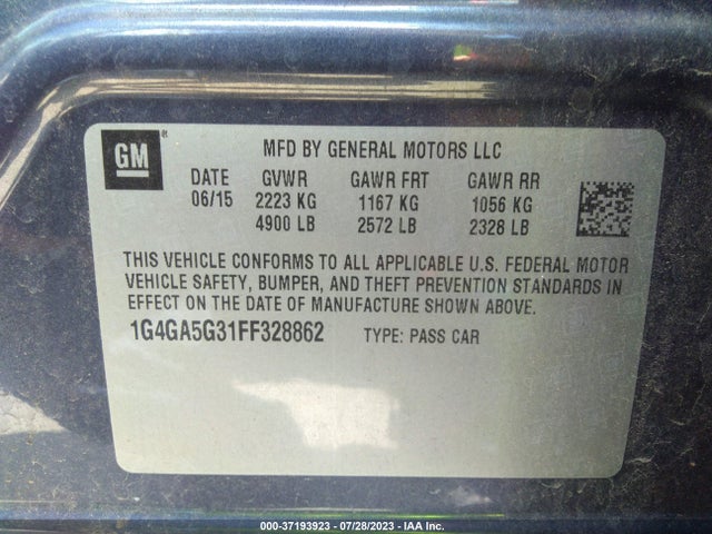 1G4GA5G31FF328862 Buick Lacrosse Base