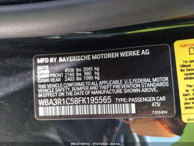 WBA3R1C58FK195565 BMW 4 Series 435i