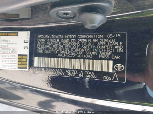 JTKJF5C72FJ011893 Scion TC