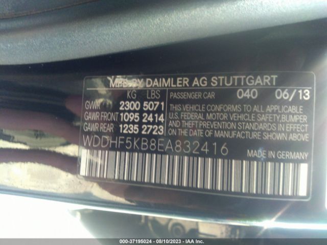 WDDHF5KB8EA832416 Mercedes-Benz E-class E 350