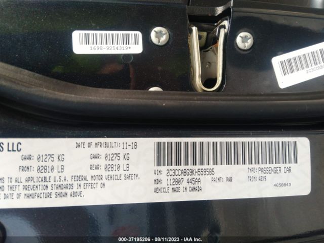 2C3CCABG9KH559585 Chrysler 300 300s