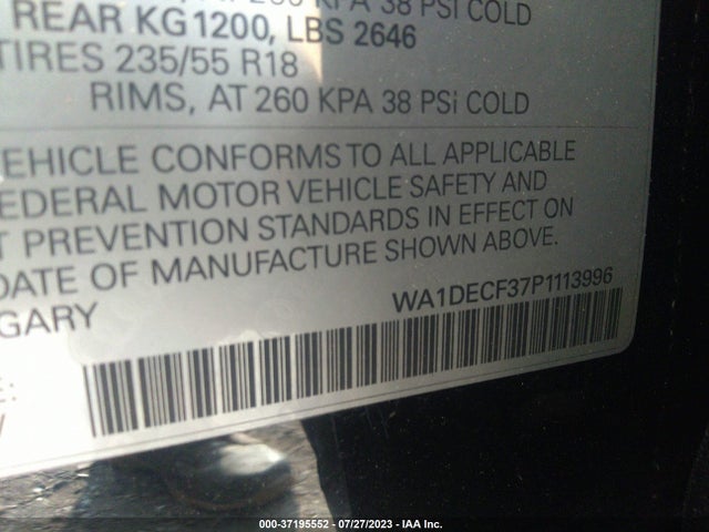 WA1DECF37P1113996 Audi Q3 S Line Premium