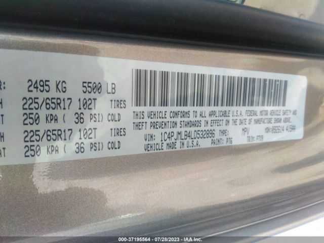 1C4PJMLB4LD532896 Jeep Cherokee Latitude Plus