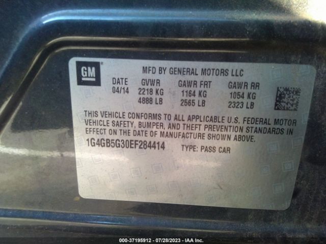 1G4GB5G30EF284414 Buick Lacrosse Leather