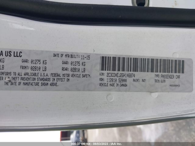 2C3CDXEJ2GH146874 Dodge Charger Srt 392