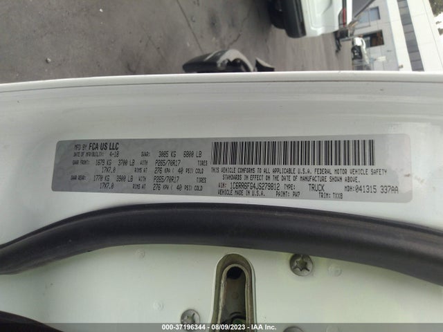 1C6RR6FG4JS279812 RAM 1500 Tradesman